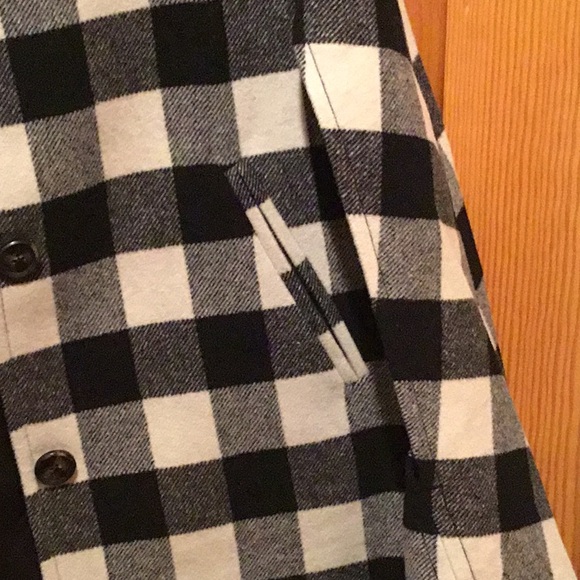 Talbot's Checked Wool Cape - Picture 7 of 9